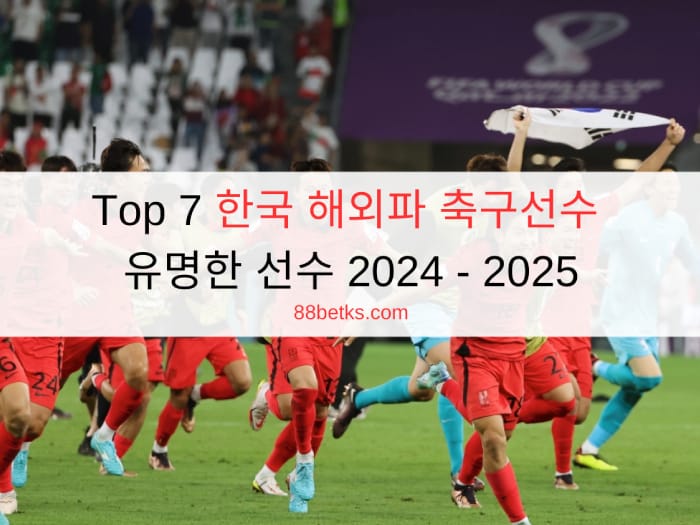 Top 7 한국 해외파 축구선수 유명한 선수 2024 - 2025